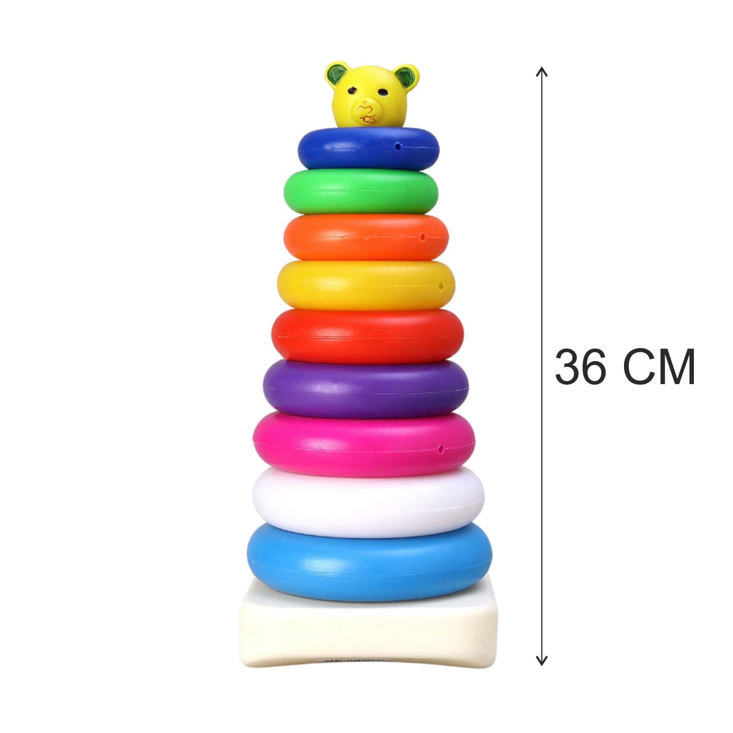 8015 Plastic Baby Kids Teddy Stacking Ring Jumbo Stack Up Educational Toy 9pc 