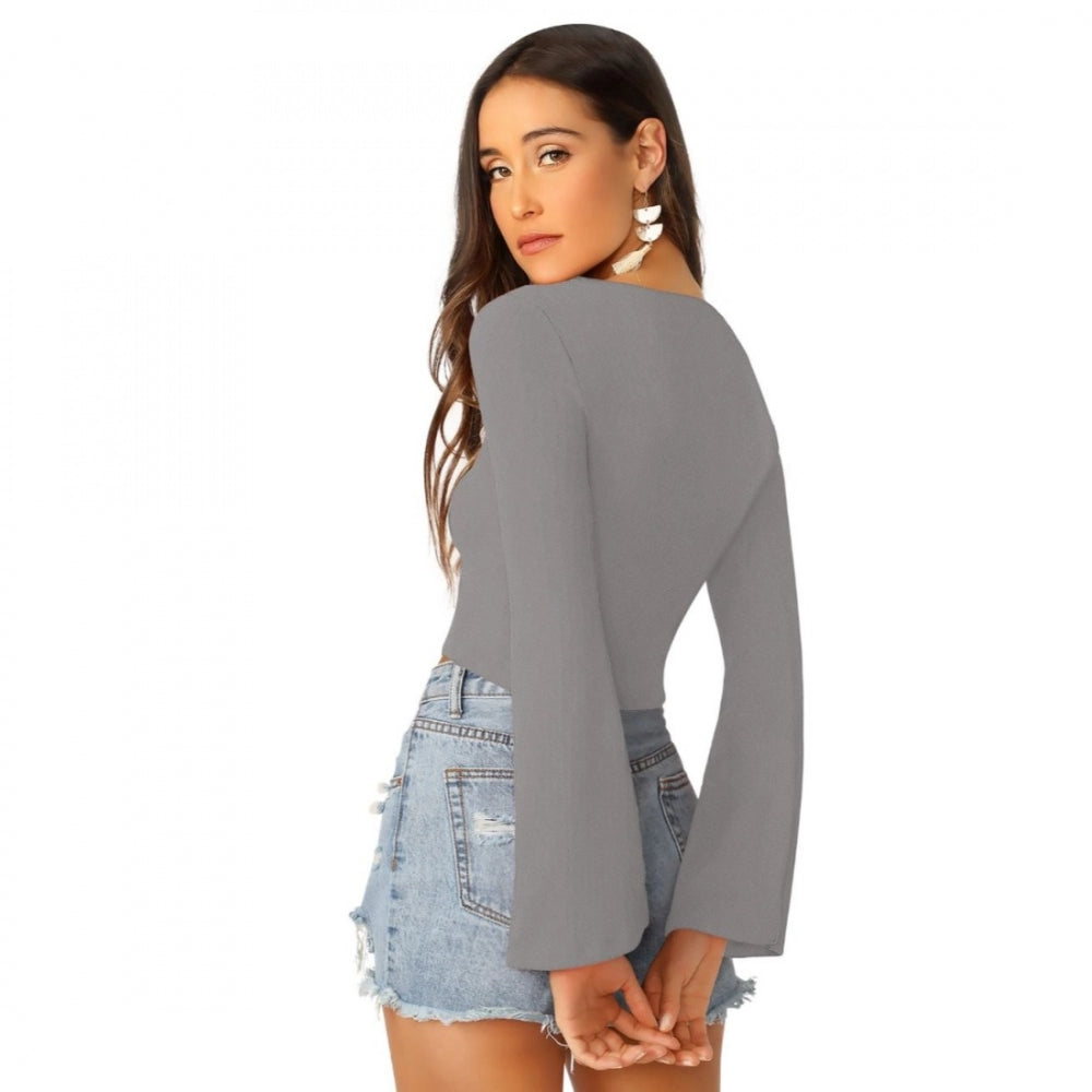 Women's Western Wear Tops (Grey)