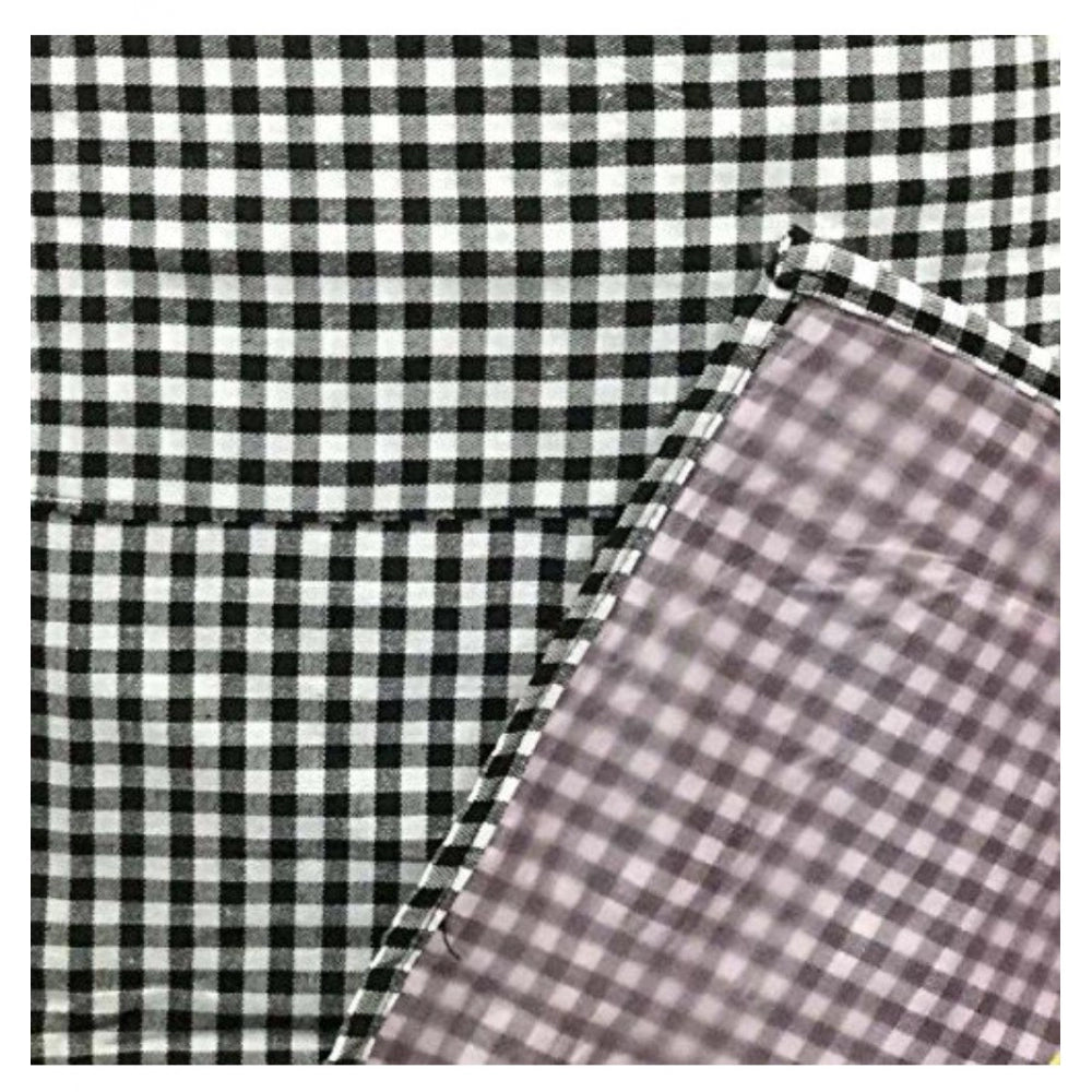 Generic Checkered Cotton Apron Sets (Black)