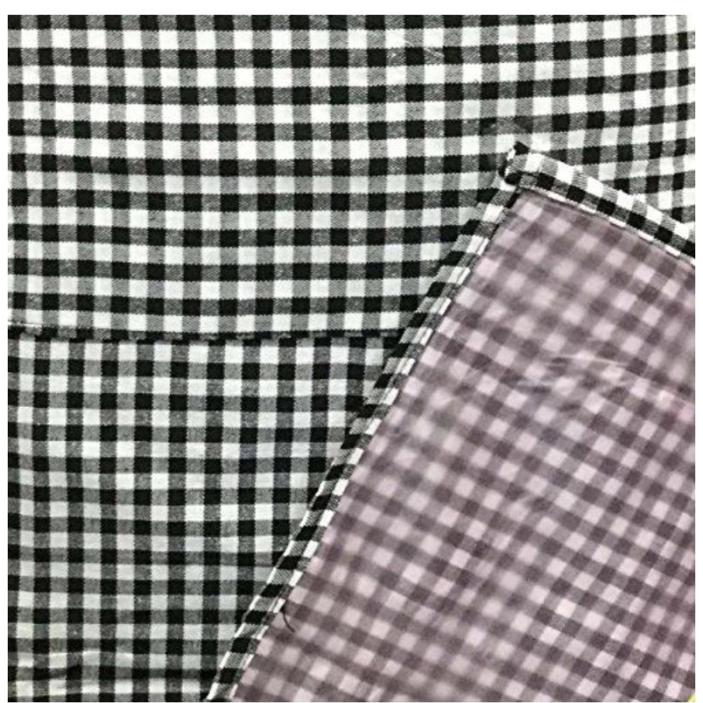 Generic Checkered Cotton Aprons (Black)