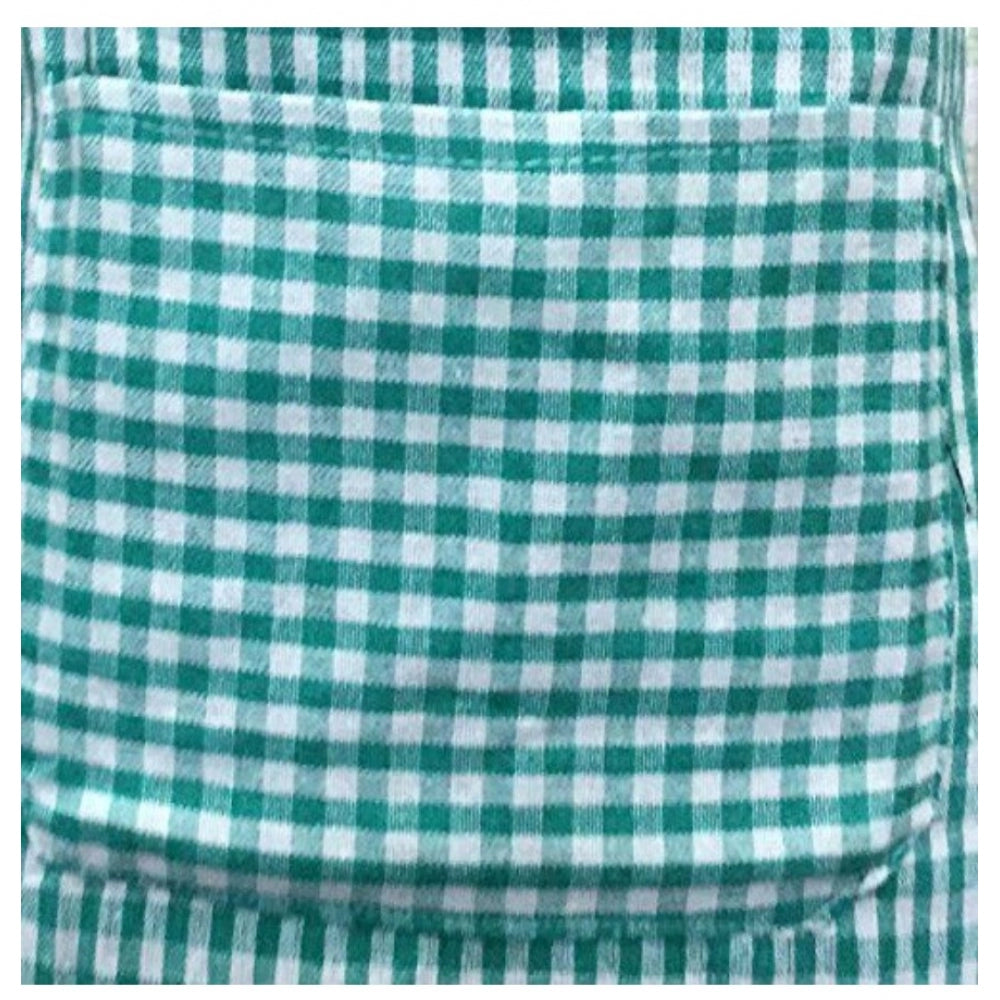 Generic Checkered Cotton Aprons (Green)