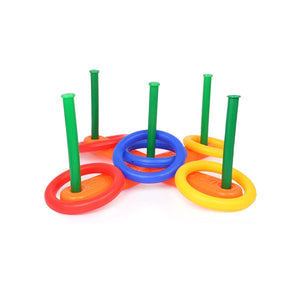 8078 13 Pc Ring Toss Game widely used by children’s and kids for playing and enjoying purposes and all in all kinds of household and official places etc. 