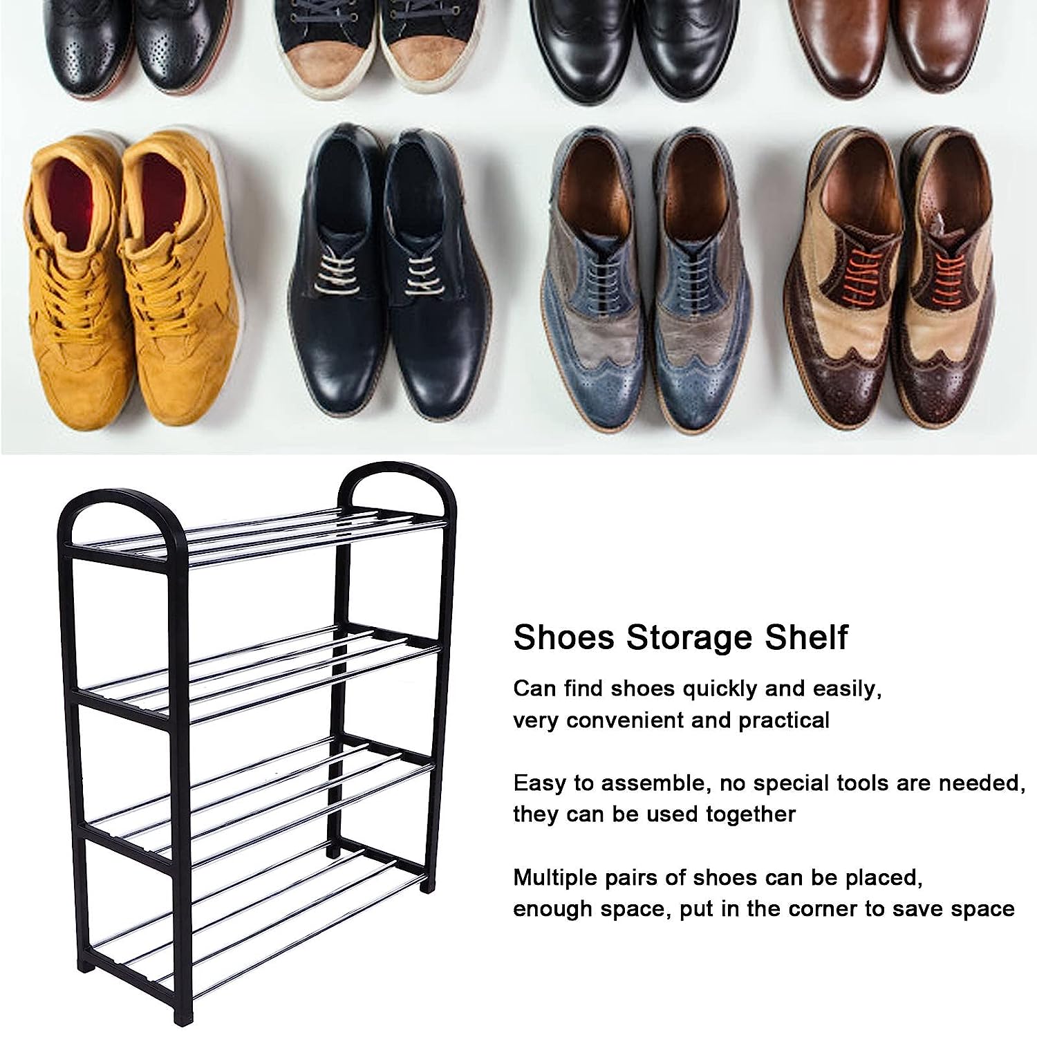 9106 4 Shelves Shoe Rack 
