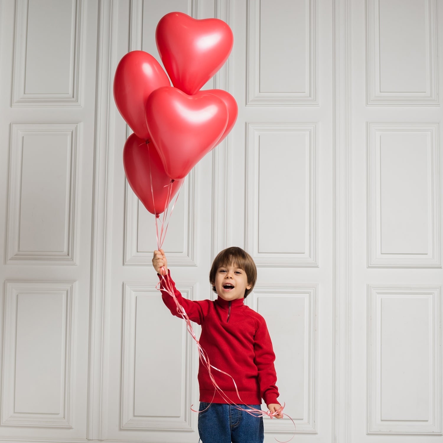 Heart shaped balloons Kinds of Rainbow Party Latex Balloons for Birthday / Anniversary / Valentine's / Wedding / Engagement Party Decoration One Color (20 Pcs Set)