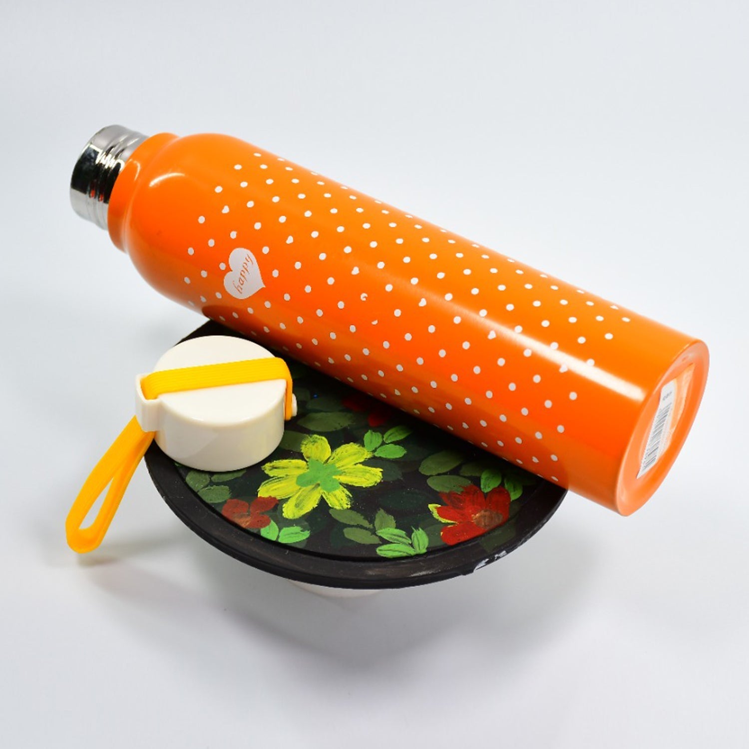 6451 400ML Stainless Steel Printed water bottle for school, college and office. 