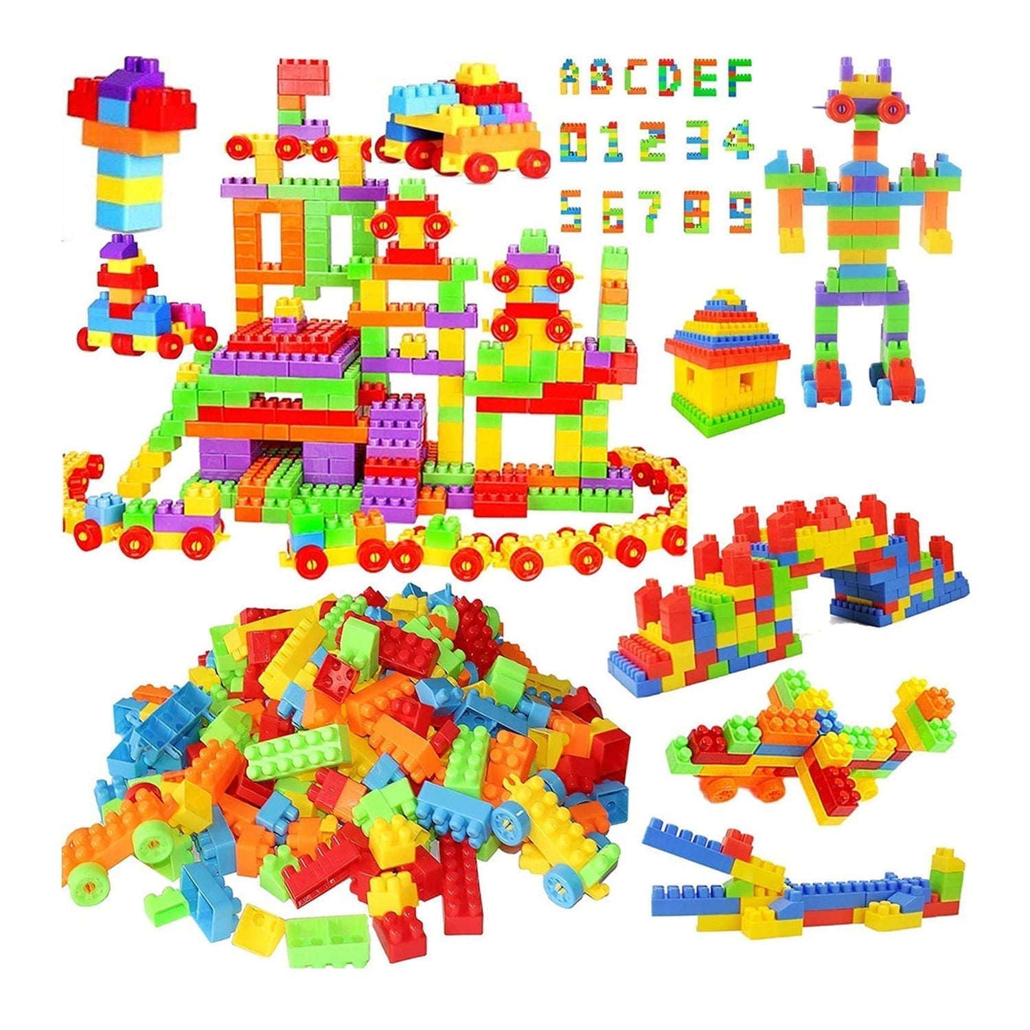 8077 60pc Building Blocks Early Learning Educational Toy for Kids 