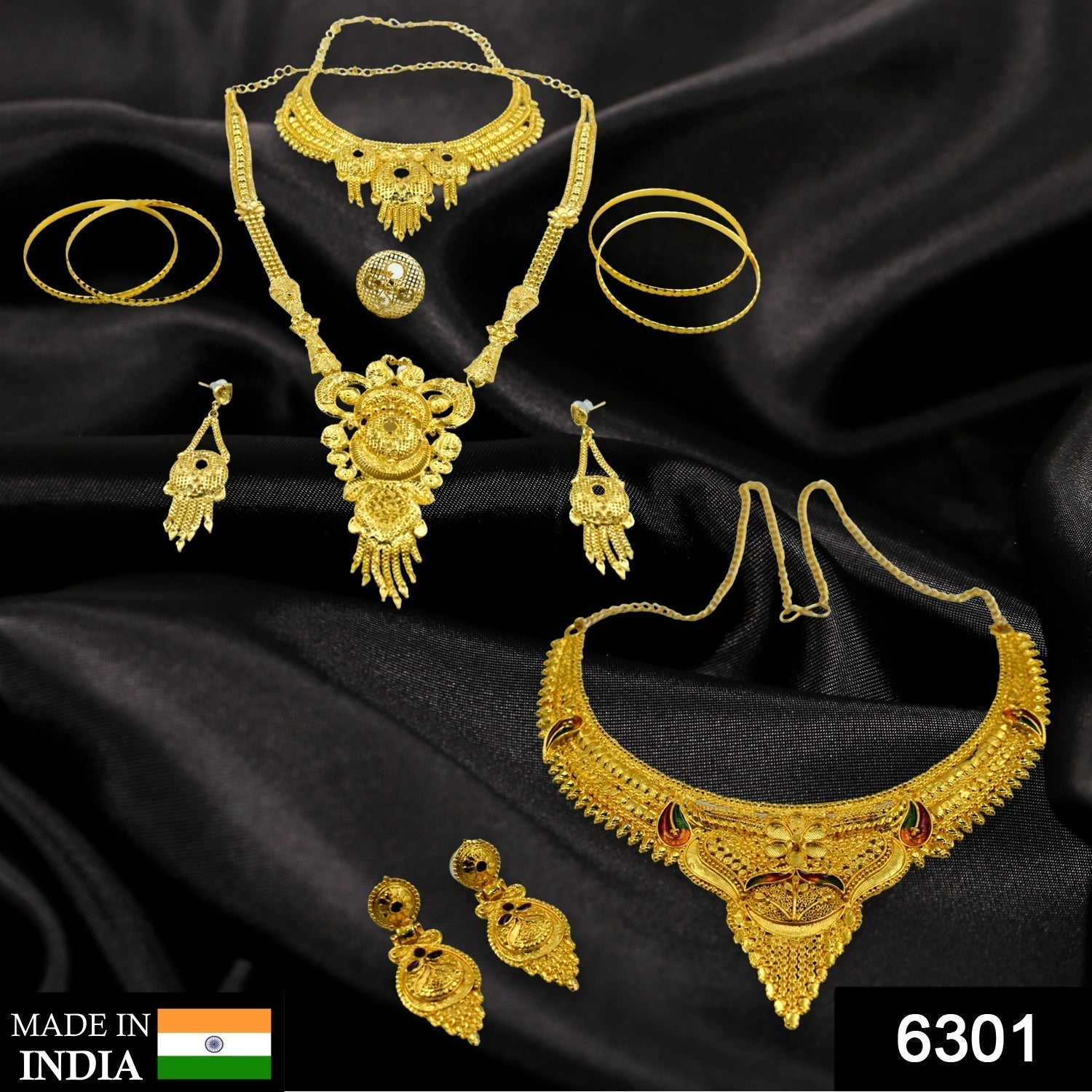 6301 Bridal Jewellery Set and collection for bridal attire and outlook purposes. 