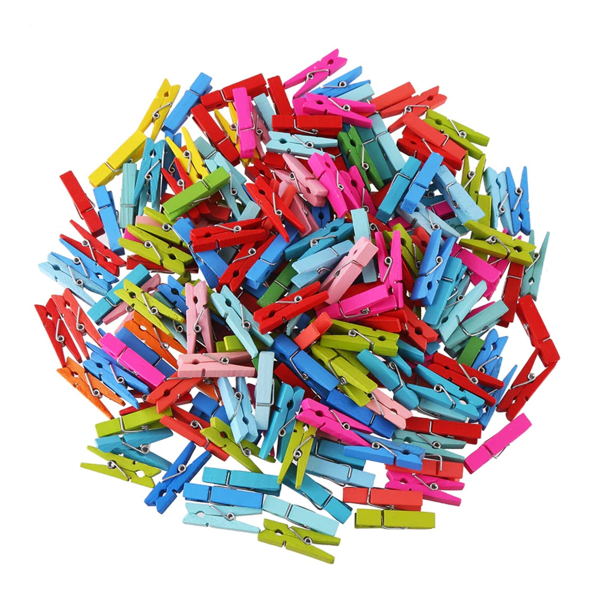 1345 Multipurpose Wooden Clips /Cloth Pegs (Small, 50 Pcs) 