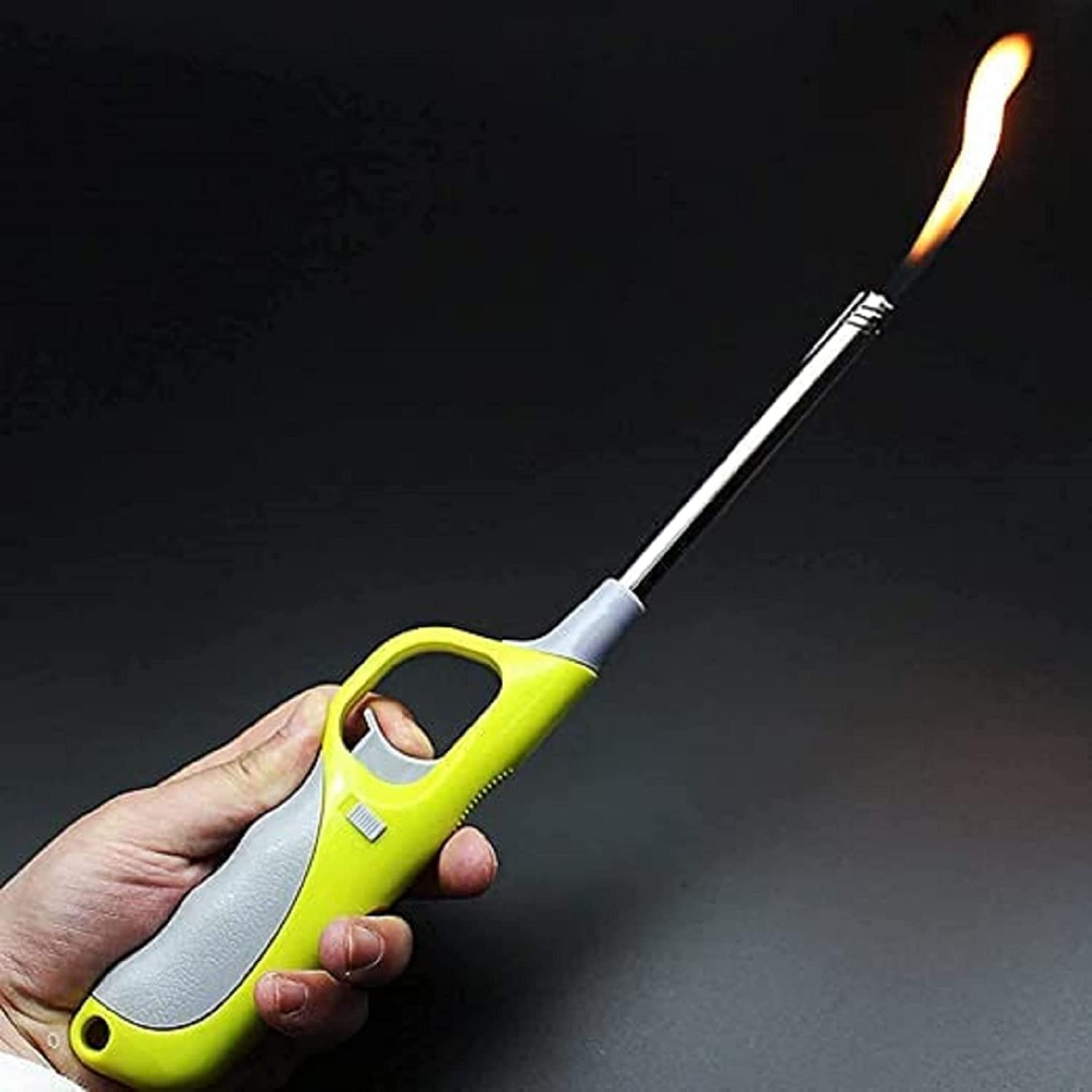 0154 Plastic Flame & Gas refillable Lighter (Multicolour) DeoDap