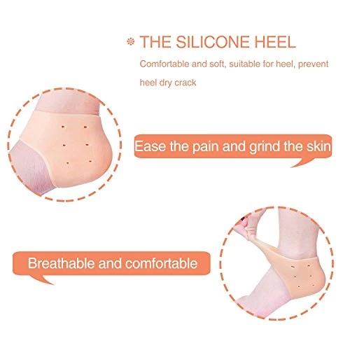 339 Moisturizing Skin Softening Silicone Gel for Dry Cracked Heel Repair (Multicolour) TOSS