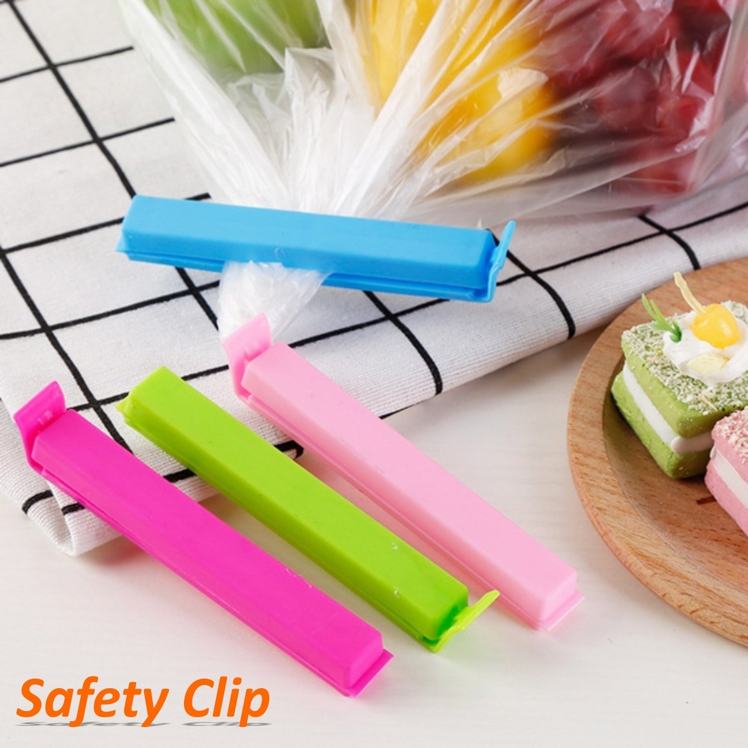 7028 Multipurpose Food Snack Plastic Bag Clip Sealer (Multicolor) -18pc 