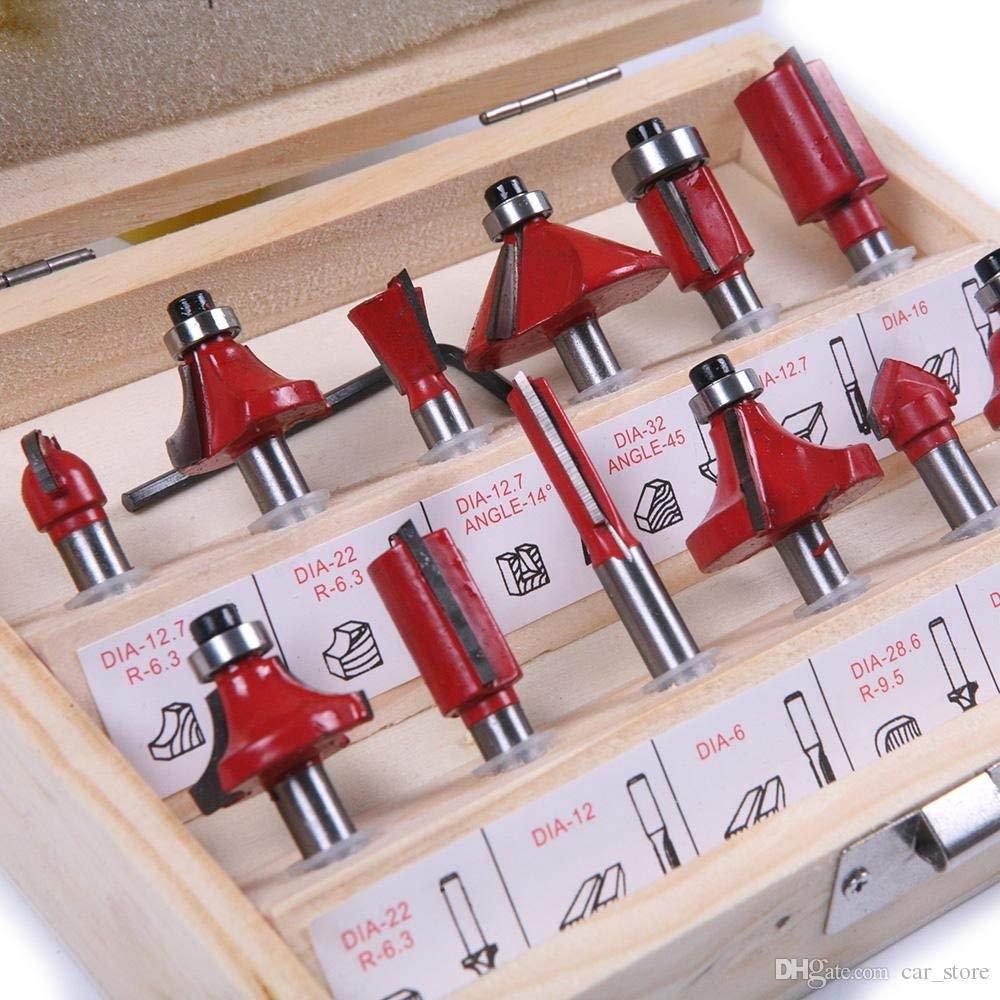 0406 -12 / 15pcs Milling Cutter Router Bit Set