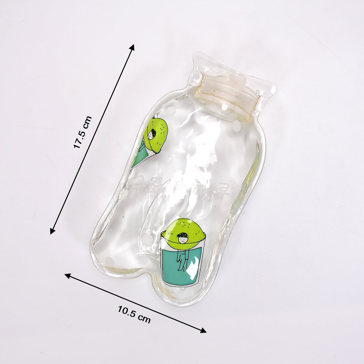 6541 TRANSPARENT MULTI DESIGN SMALL HOT WATER BAG WITH COVER FOR PAIN RELIEF, NECK, SHOULDER PAIN AND HAND, FEET WARMER, MENSTRUAL CRAMPS. DeoDap