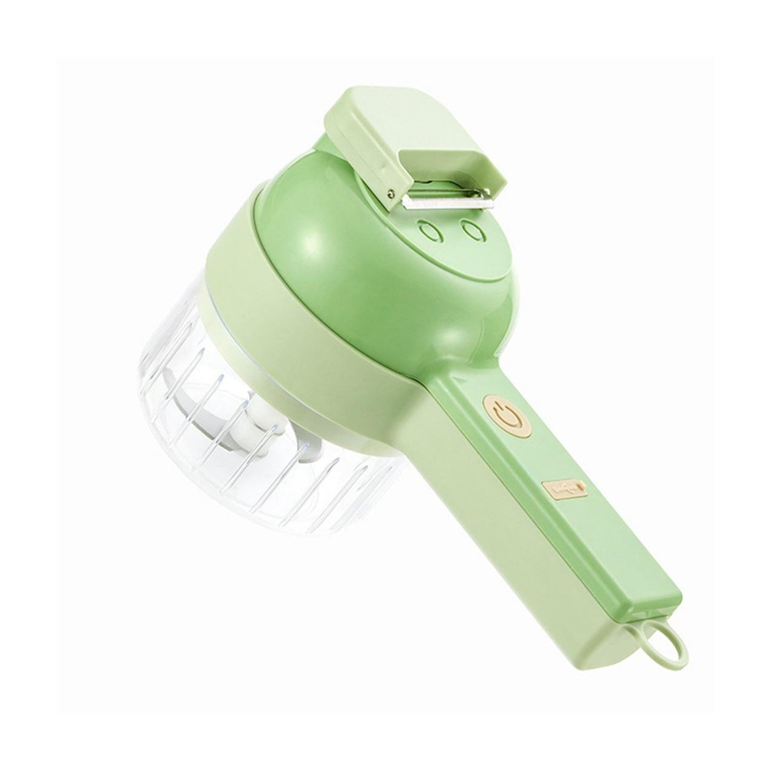 2284   4 in 1 Handheld Electric Vegetable Cutter Set, Multifunction Mini Chopper Food Processor, Wireless Electric Garlic Mud Masher, for Garlic, Chili ,Onion, Ginger DeoDap