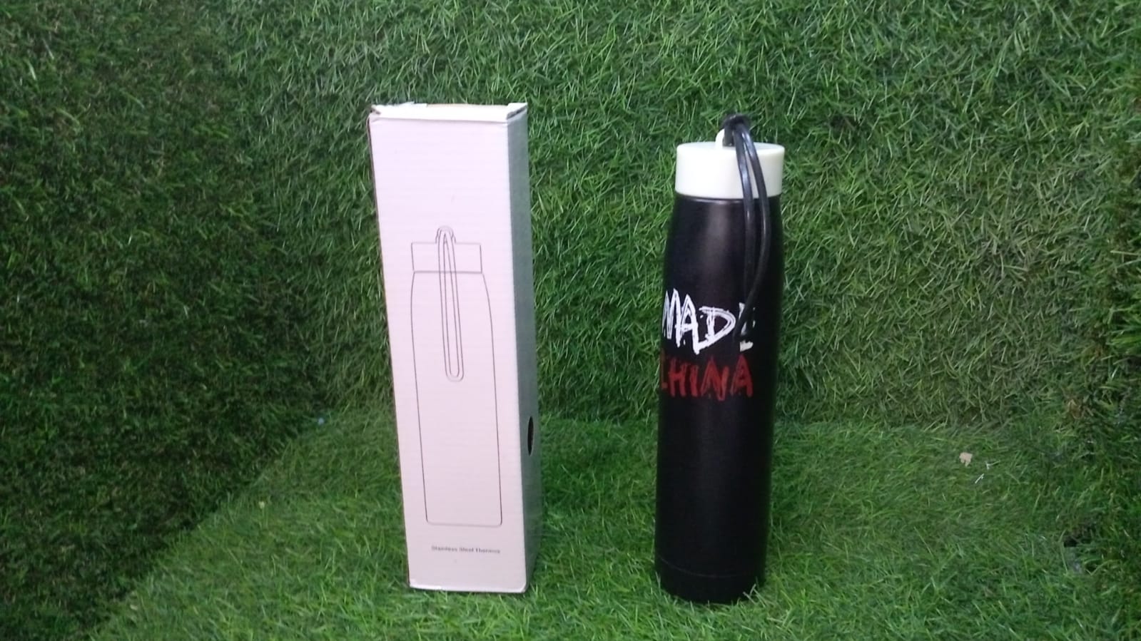 6972 STEEL BOTTLE TRAVEL WATER BOTTLE 320ML FOR HOME , OFFICE & SCHOOL USE.